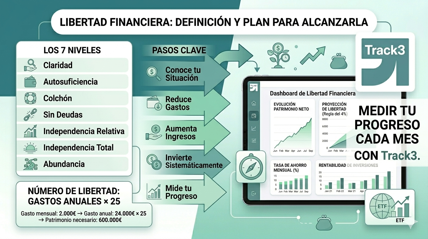 Libertad financiera: qué es, cómo funciona y tu plan para alcanzarla