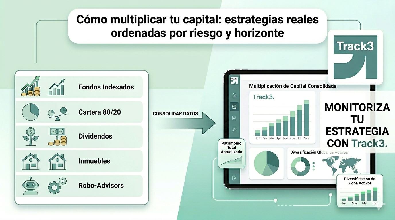 Cómo multiplicar tu capital: estrategias reales ordenadas por riesgo y horizonte